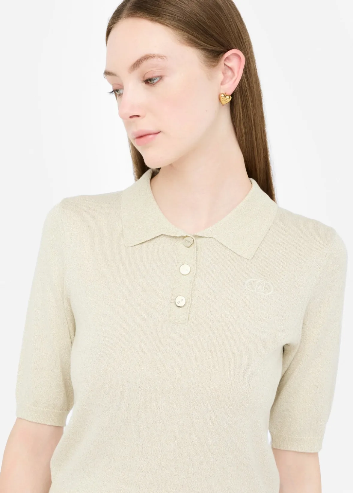 Polo in maglia lurex®