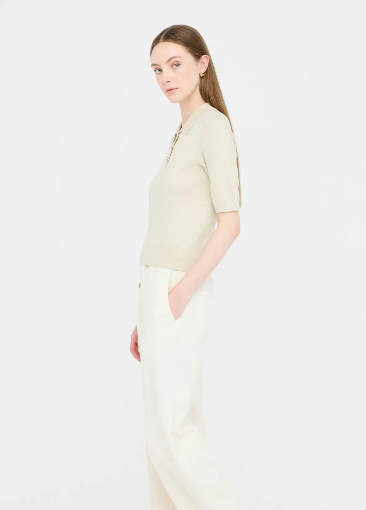 Polo in maglia lurex®