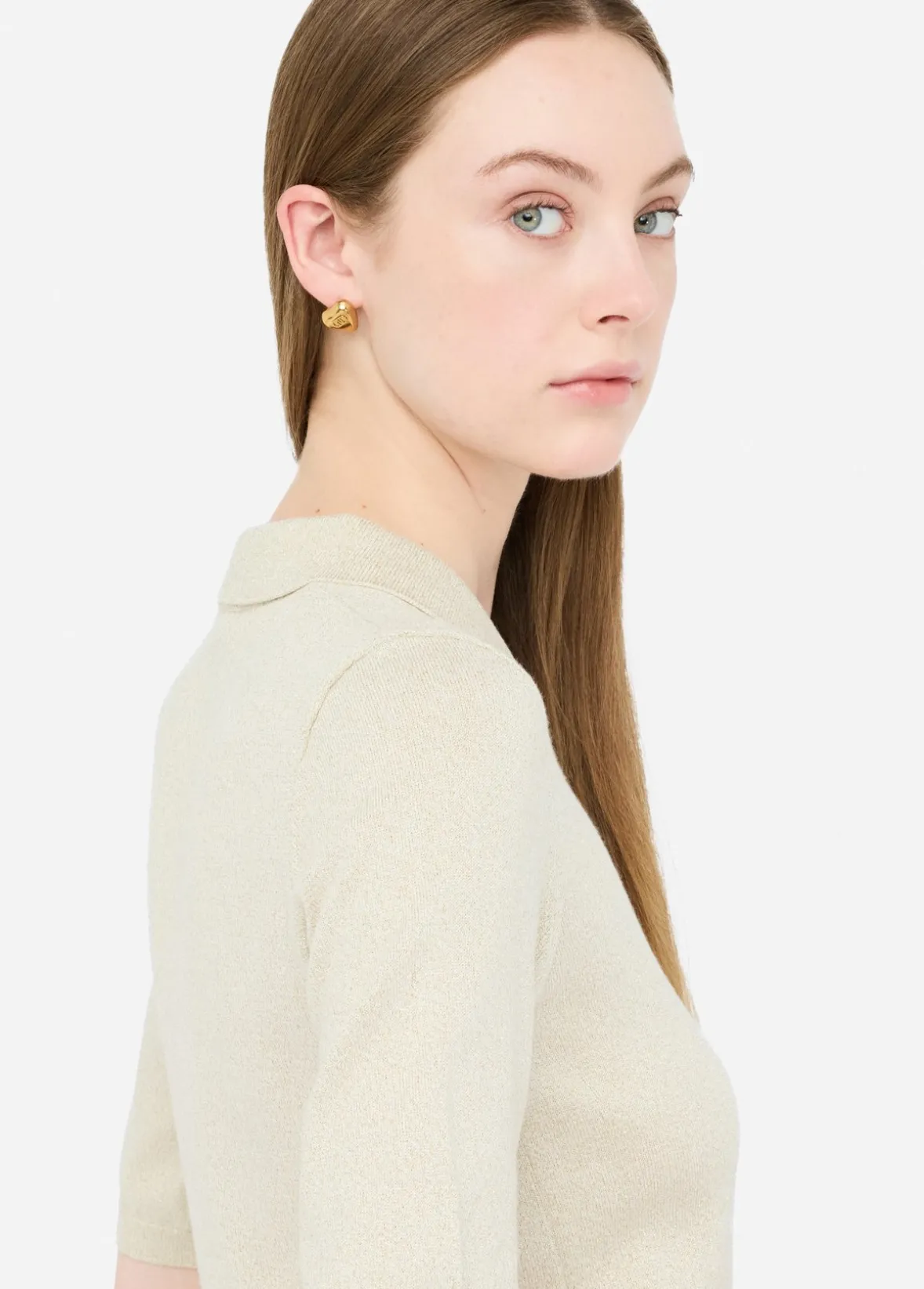 Polo in maglia lurex®