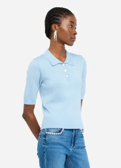 Polo in maglia lurex®
