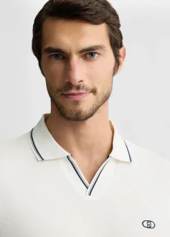 Polo in seta e cotone