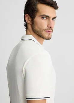 Polo in seta e cotone