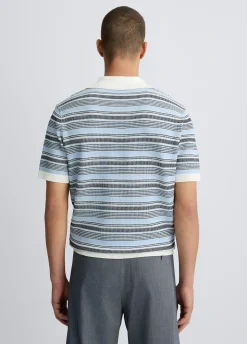 Polo jacquard da uomo