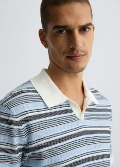 Polo jacquard da uomo