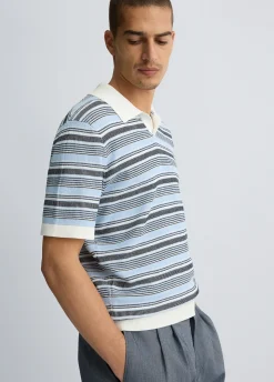 Polo jacquard da uomo