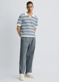Polo jacquard da uomo
