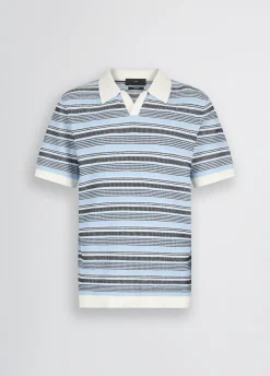 Polo jacquard da uomo