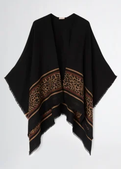 Poncho animalier