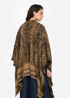Poncho animalier
