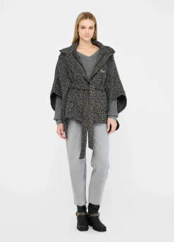 Poncho con cintura