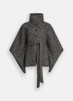 Poncho con cintura