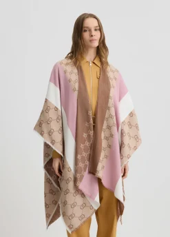 Poncho con logo monogram