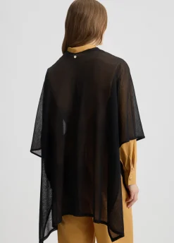 Poncho in maglia lurex®