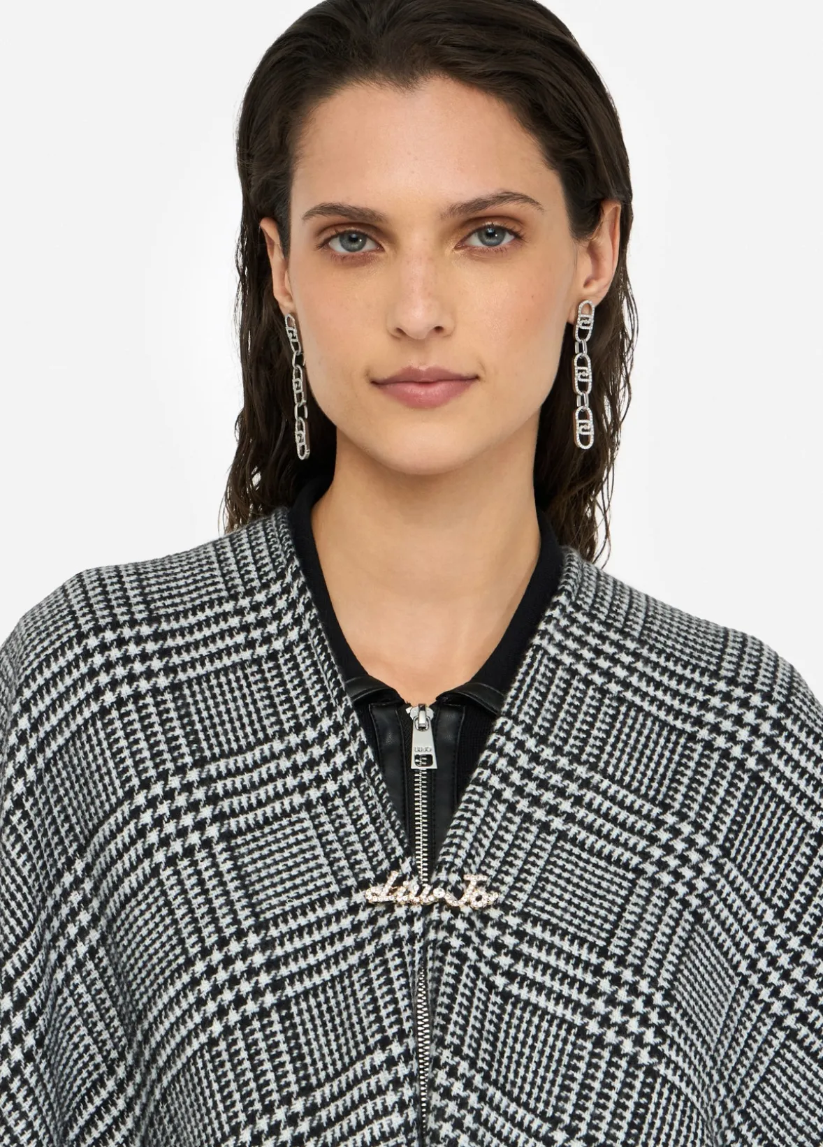 Poncho in principe di galles