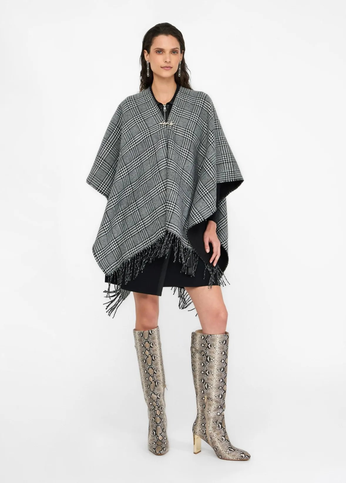 Poncho in principe di galles