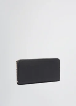 Portafoglio zip around grande in nylon