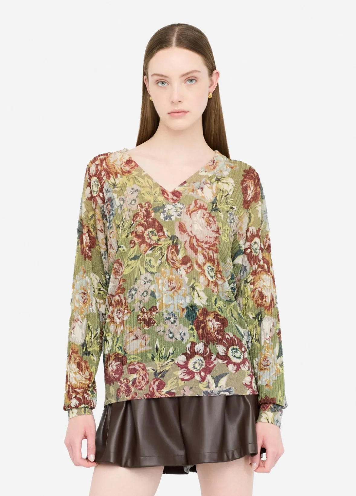 Pullover con scollo a V