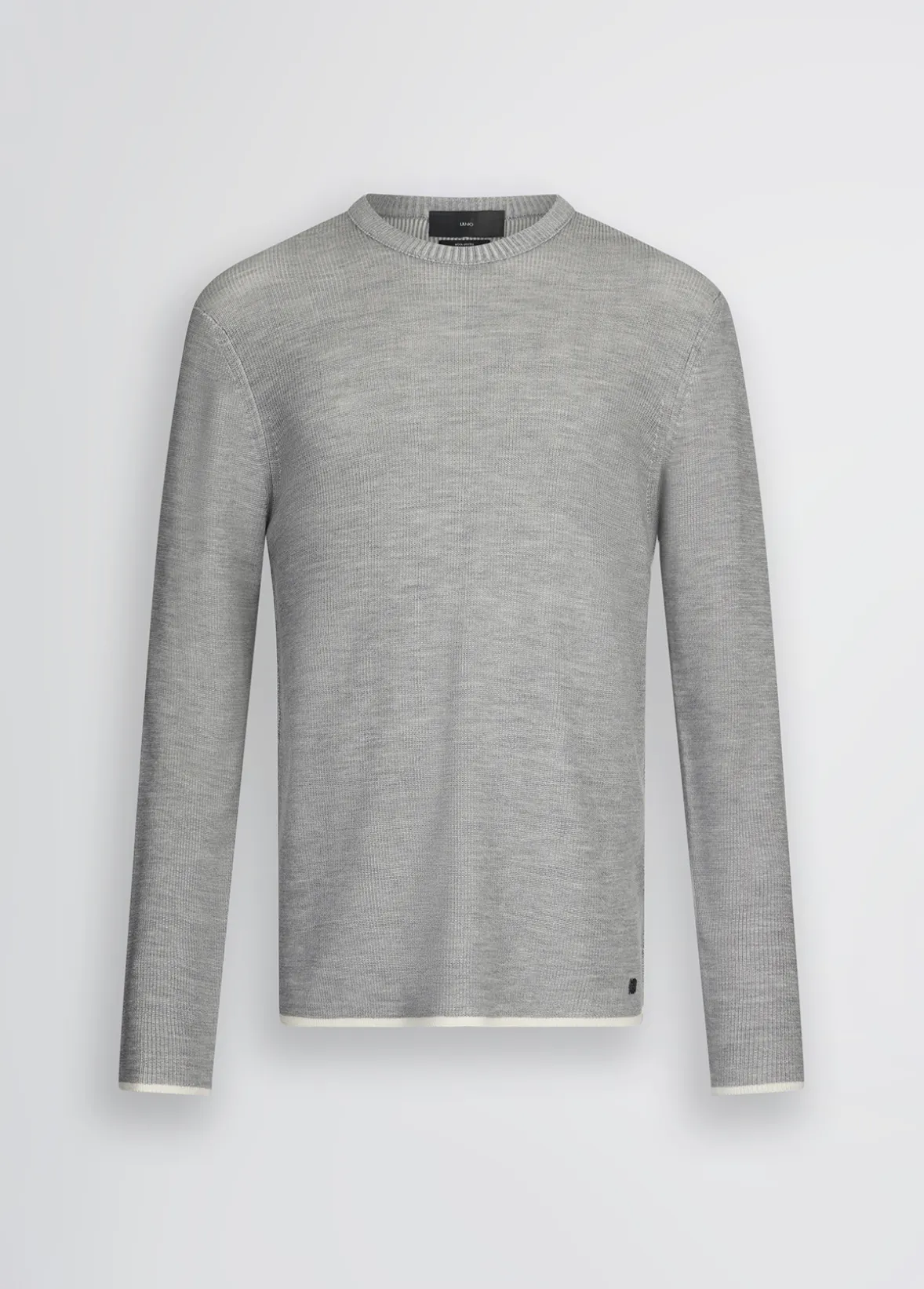 Pullover in lana color ghiaccio