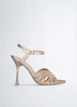Sandali chain con tacco