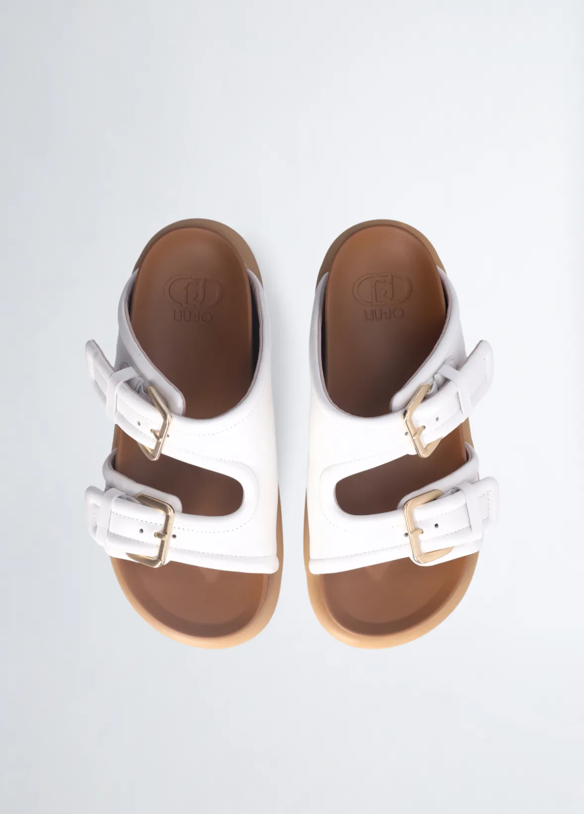 Sandali con fascette bold