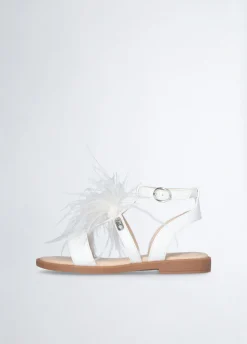 Sandali con piume