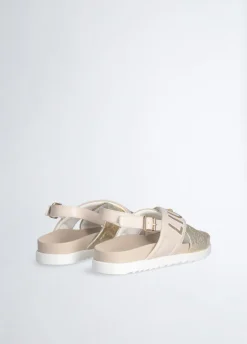 Sandali da bimba con maxi logo