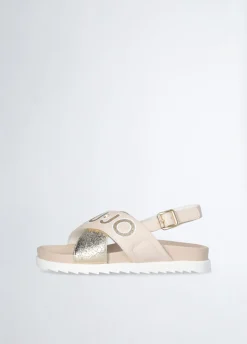 Sandali da bimba con maxi logo