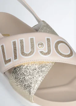 Sandali da bimba con maxi logo