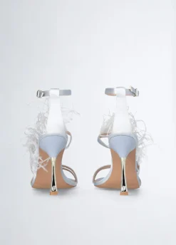 Sandali eleganti con piume