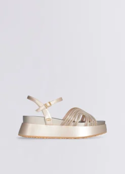 Sandali platform con dettaglio chain