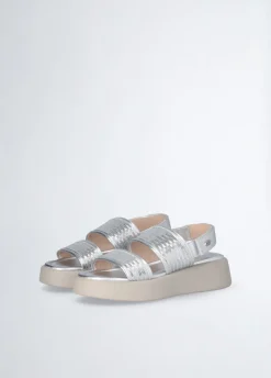 sandali platform con paillettes