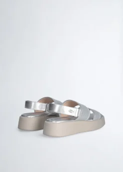 sandali platform con paillettes