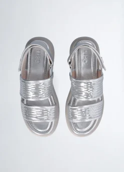 sandali platform con paillettes