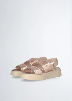 sandali platform con paillettes
