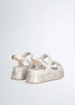 Sandali platform con pietre gioiello