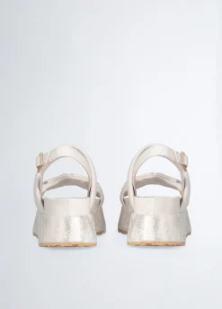 Sandali platform con pietre gioiello