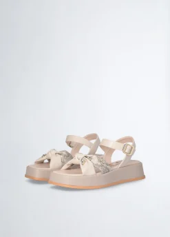 Sandali platform con pietre gioiello