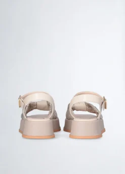 Sandali platform con pietre gioiello