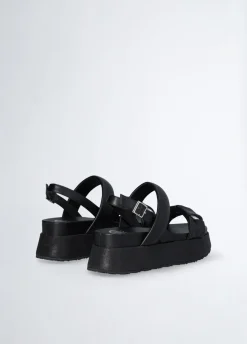 Sandali platform con pietre gioiello