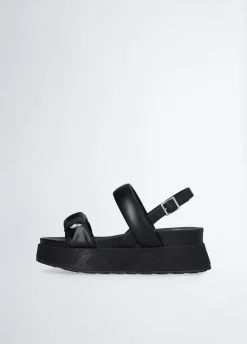 Sandali platform con pietre gioiello