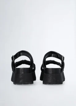 Sandali platform con pietre gioiello