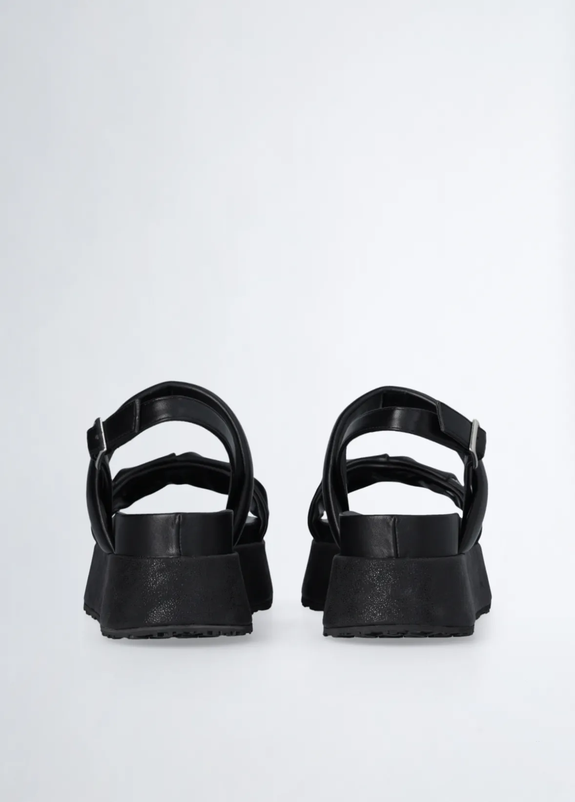 Sandali platform con pietre gioiello