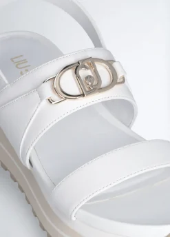 Sandali platform in pelle