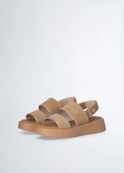 Sandali platform in suede
