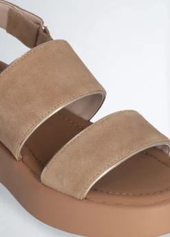 Sandali platform in suede