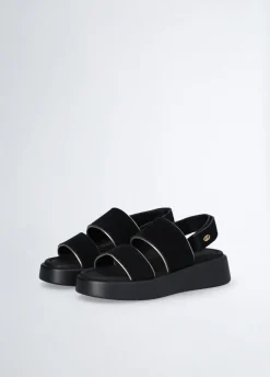 Sandali platform in suede