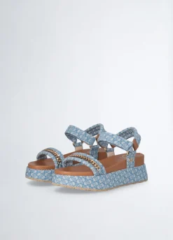 Sandali platform monogram