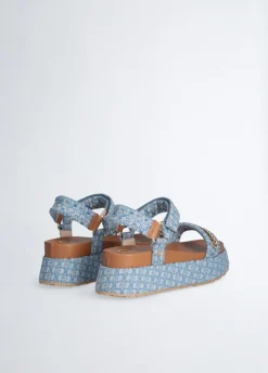 Sandali platform monogram