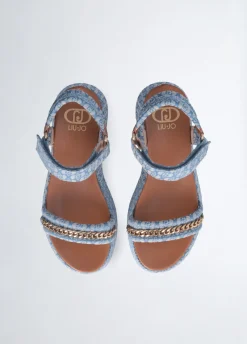 Sandali platform monogram