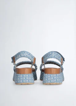 Sandali platform monogram